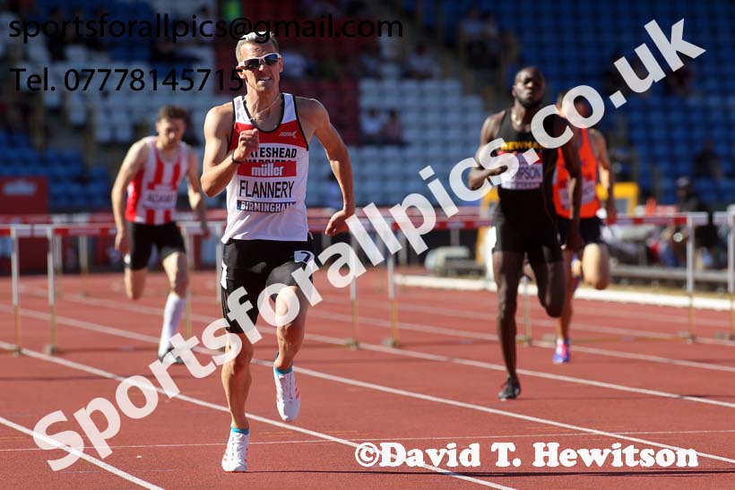 Mens 400 metres hurdles, Muller British Championships, Alexander Stadium, Birmingham. Photo: David T. Hewitson/Sports for All Pics